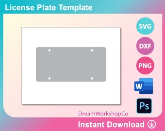 pix Blank Florida License Plate Template license plate svg etsy
