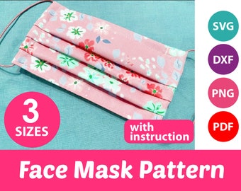 Download Free Face Mask Sew Svg Etsy SVG Cut Files
