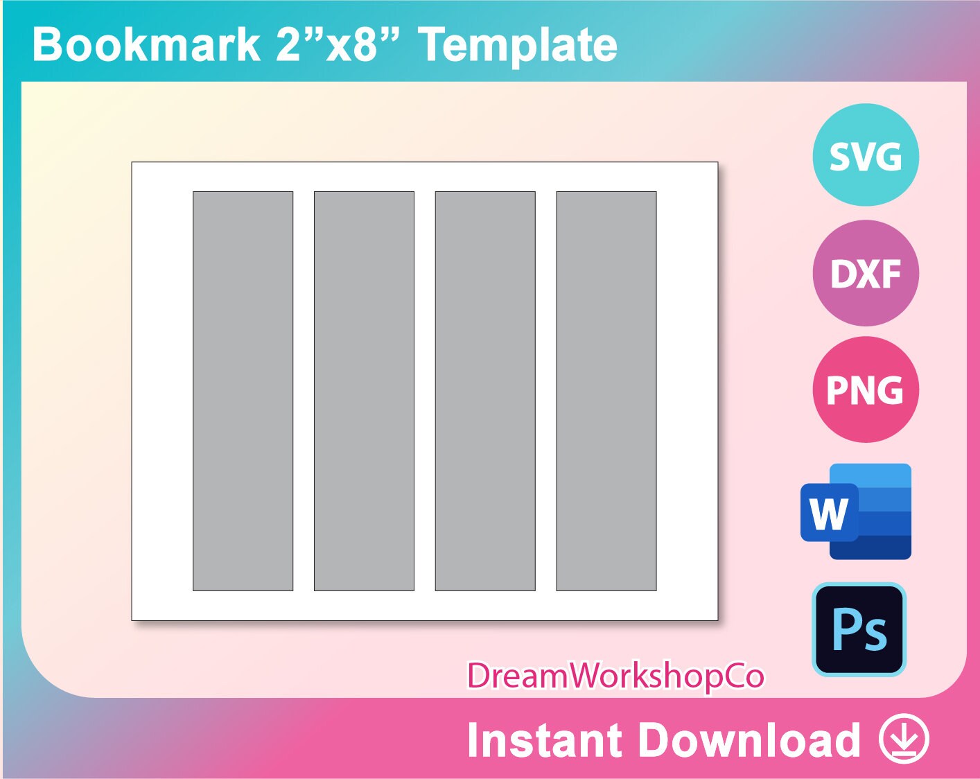bookmark template bookmark template svg dxf ms word docx etsy india