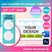 Phone Grip Display Card, Phone Grip Card Template, SVG, DXF, Ms Word ...