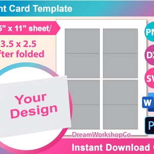 Tent Card Template Food Label Card SVG DXF Ms Word Docx - Etsy