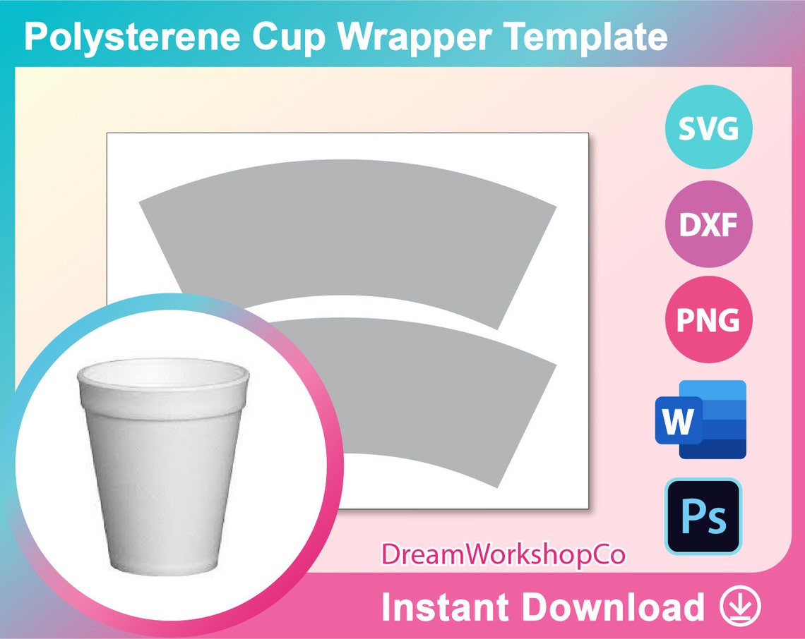 8oz Polystyrene Cup Wrapper Template PSD PNG and SVG Etsy 8oz Polystyrene Cup Wrapper Template PSD PNG and SVG Etsy