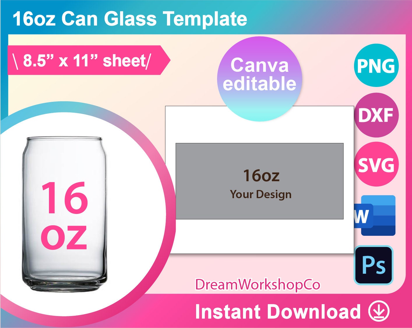 How to Make a Sublimation Tumbler Template in Canva - Silhouette