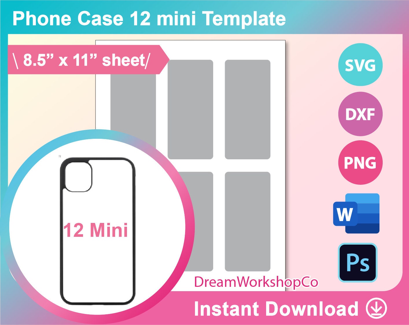 Phone Case 12 mini Template Phone Case Template for Etsy Phone Case 12 mini Template Phone Case Template for Etsy