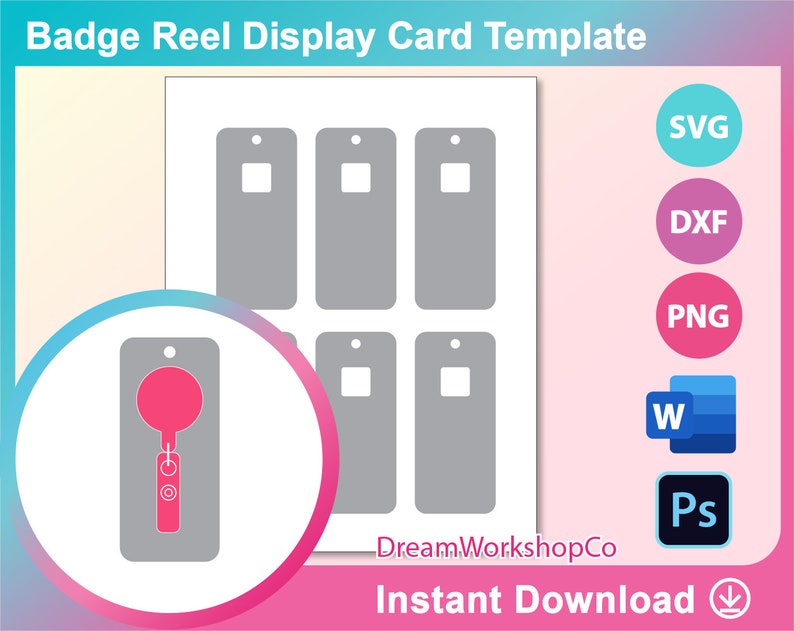 Download Paper Stickers Labels Tags Dxf 8 5x11 Sheet Printable Instant Download Ms Word Docx Badge Reel Display Card Psd Badge Reel Card Template Svg Png