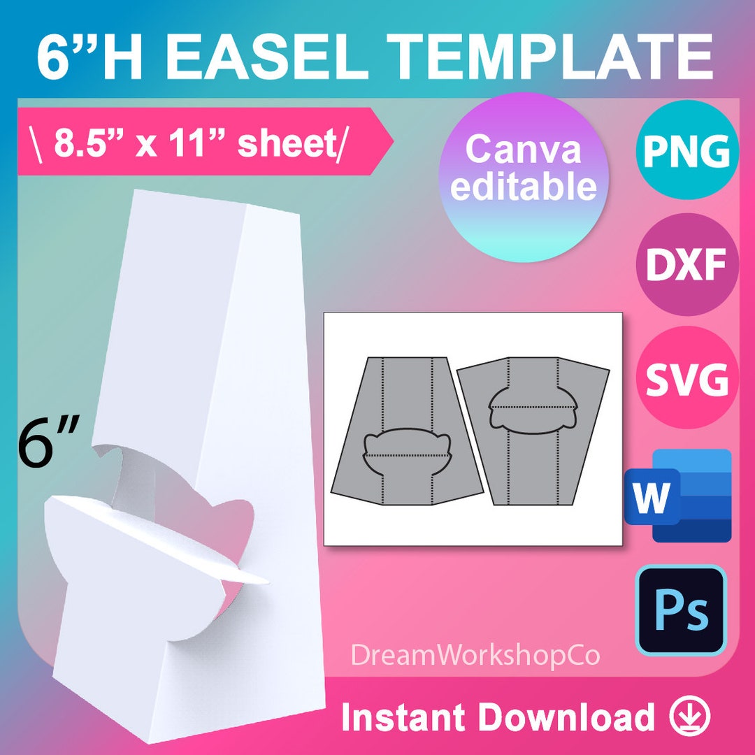 Single Wing Easel, Photo Stand, DIY Photo Easel, Easel Back Template Single Wing Easel, Photo Stand, DIY Photo Easel, Easel Back Template