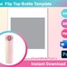 17oz Flip Top Bottle Template, Sublimation Template, 8.5x11 Sheet ...