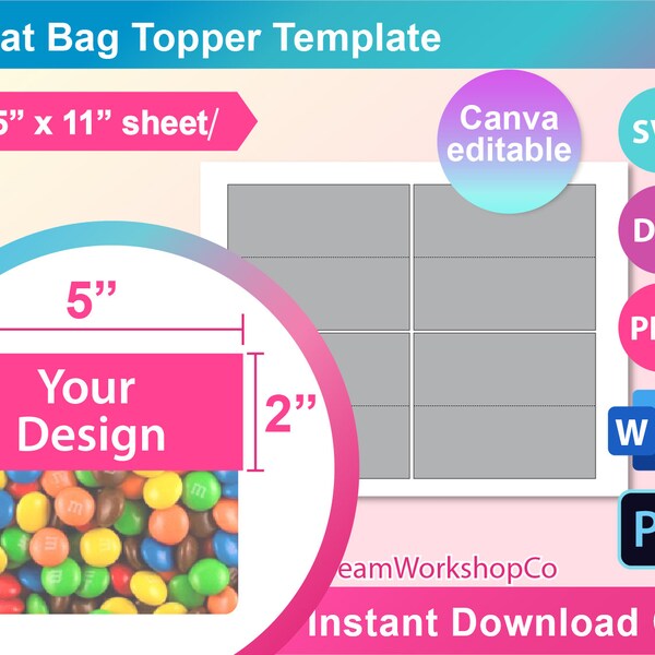 Treat Bag Toppers - Etsy