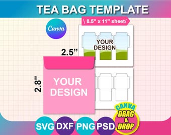 Tea Bag Envelope Template: DIY Seed Packet (Instant Download)