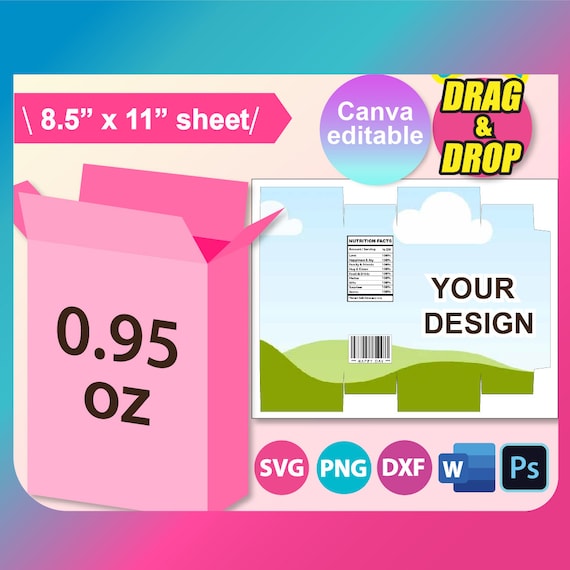 Cereal Box Design Template Canva