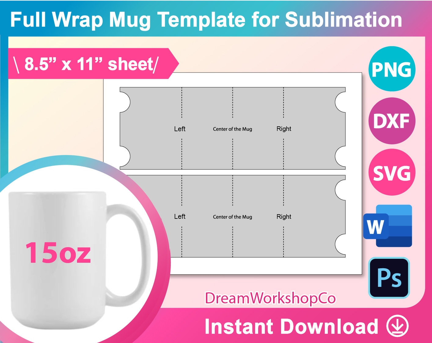 15oz Mug Template 15oz Mug Full Wrap Template Sublimation Etsy Australia 15oz Mug Template 15oz Mug Full Wrap Template Sublimation Etsy Australia