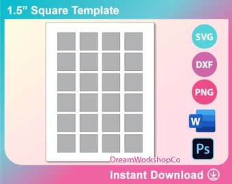 Square Template | Etsy