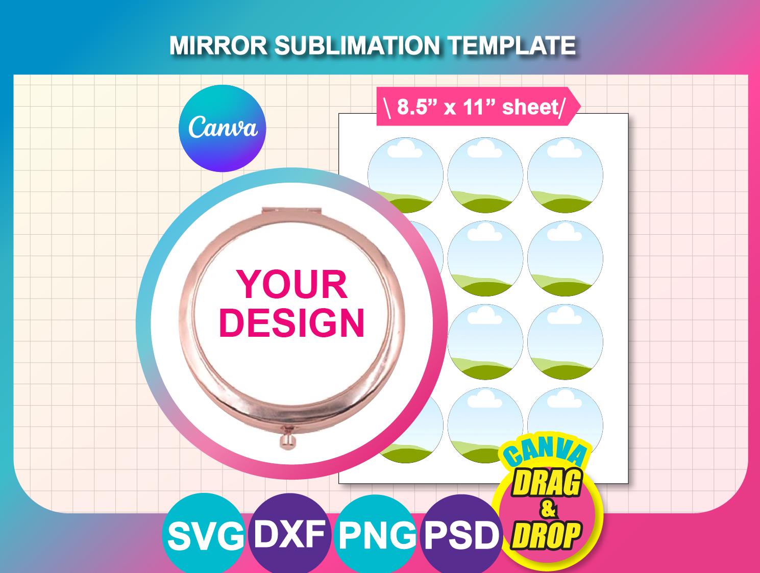 Compact Mirror Sticker - Etsy