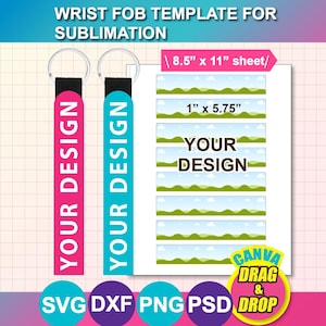 Armband Sublimations Vorlage, Canva, SVG, DXF, Psd, Png, digitaler Download
