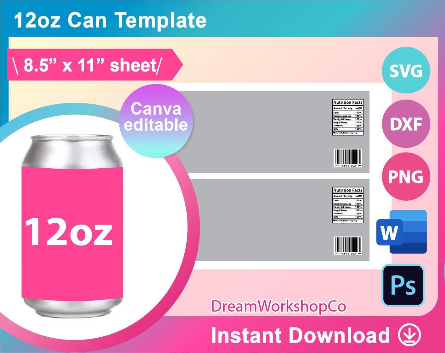 Soda Can Template Illustrator Soda Can Template Illustrator