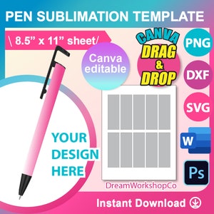 Pen Marker Holder 48 Ai, SVG, PDF, DXF Digital Download 