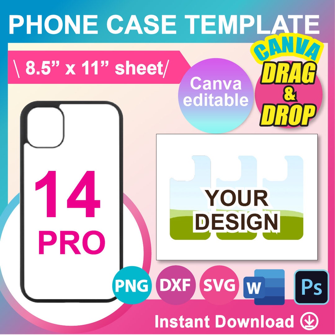 Phone Case 14 Pro Template, Phone Case Template for Sublimation, Canva Phone Case 14 Pro Template, Phone Case Template for Sublimation, Canva