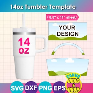 14oz Sublimation Travel Mug - Etsy