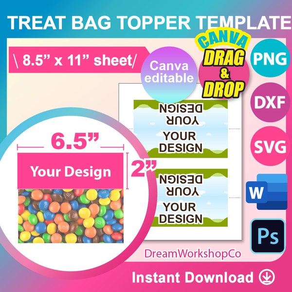 Treat Bag Topper - Etsy
