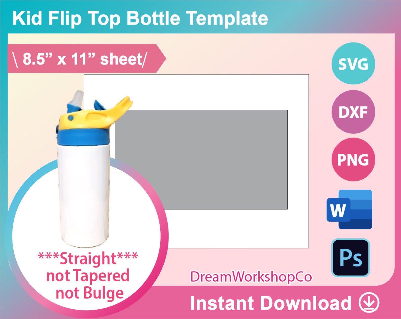 12oz-flip-top-kids-water-bottle-template-flip-top-tumbler-etsy