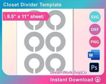 Instant Download Digital File Drop Down Blank Closet Dividers with Blue and Gray Designs DIY Print at Home Storage Organization DCD220015 Instant Download Digital File Drop Down Blank Closet Dividers with Blue and Gray Designs DIY Print at Home Storage Organization DCD220015