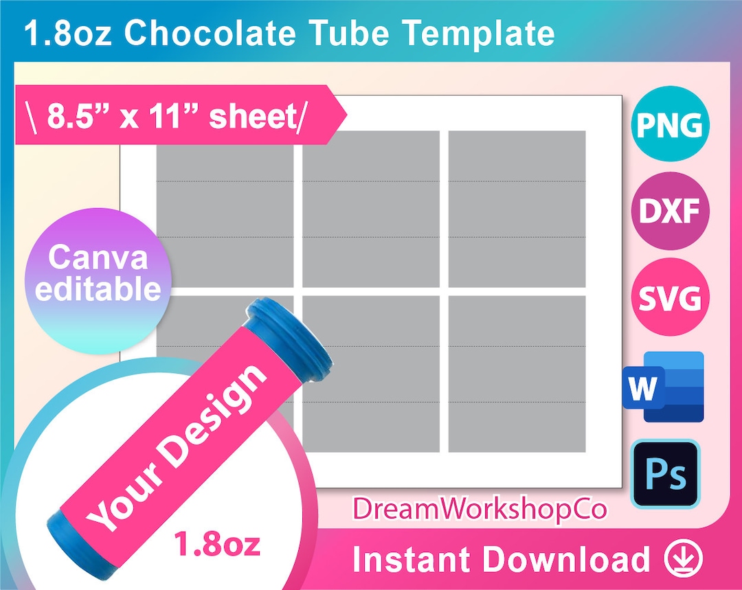 Image 7 for Pop Tube Label Template Creator