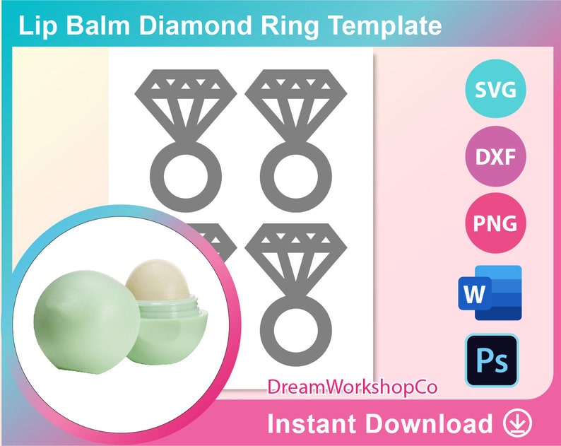 Lip Balm Holder Template Diamond Lip Balm Holder Template Etsy