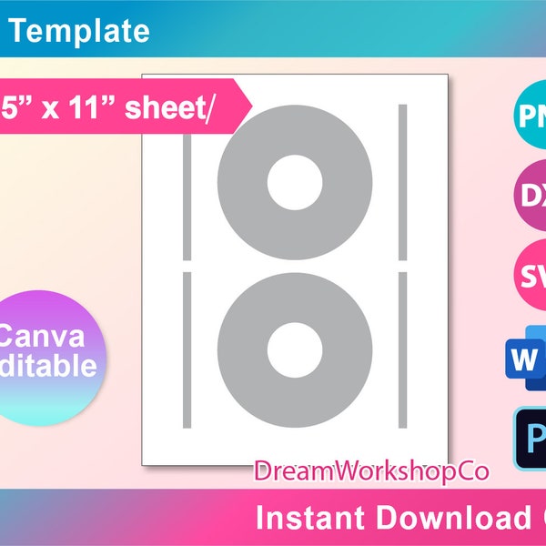 Template Design Label Cd R Cd Label - Etsy
