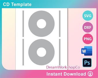 Dvd Cover Template Etsy