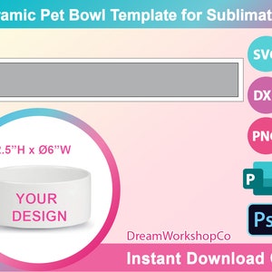 Sublimation Shrink-Wrap Film for Sublimation Medium Dog Bowl – (50 Pack)
