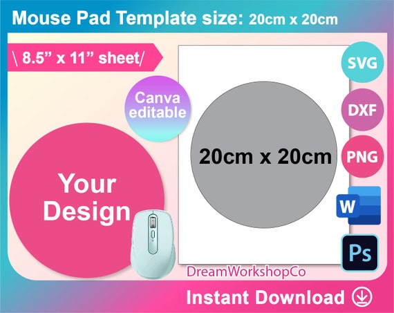 Blank Sublimation Round Mouse Pad