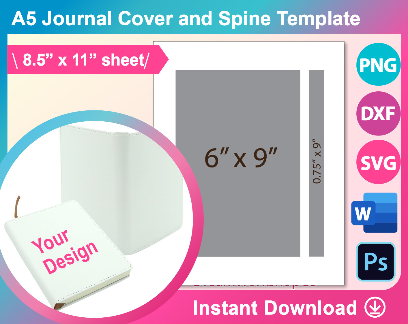 Blank A5 Sublimation Journal – Vinyly, LLC