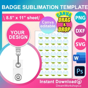 Sublimation Badge 