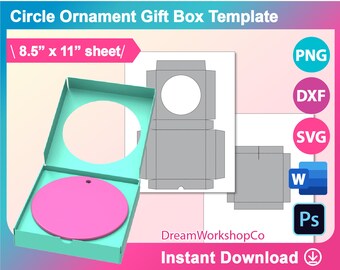 Ornament Box Template Ornament Gift Box Template Ceramic - Etsy