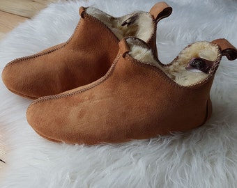 handmade sheepskin moccasins