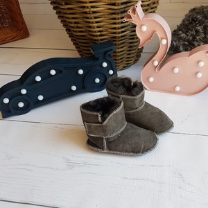 Genuine Sheepskin Baby Boots, Breathable Toddler Shoes, Soft and Warm, Soft Suede Sole, Perfect as Christmas Gift for Every Baby, Unisex!!!!