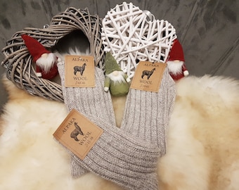 Alpaca Socks Natural Wool, Winter Socks, Perfect as Gift Idea For Special Person, Alpaca Beige Socks, Christmas Gift Unisex!!!