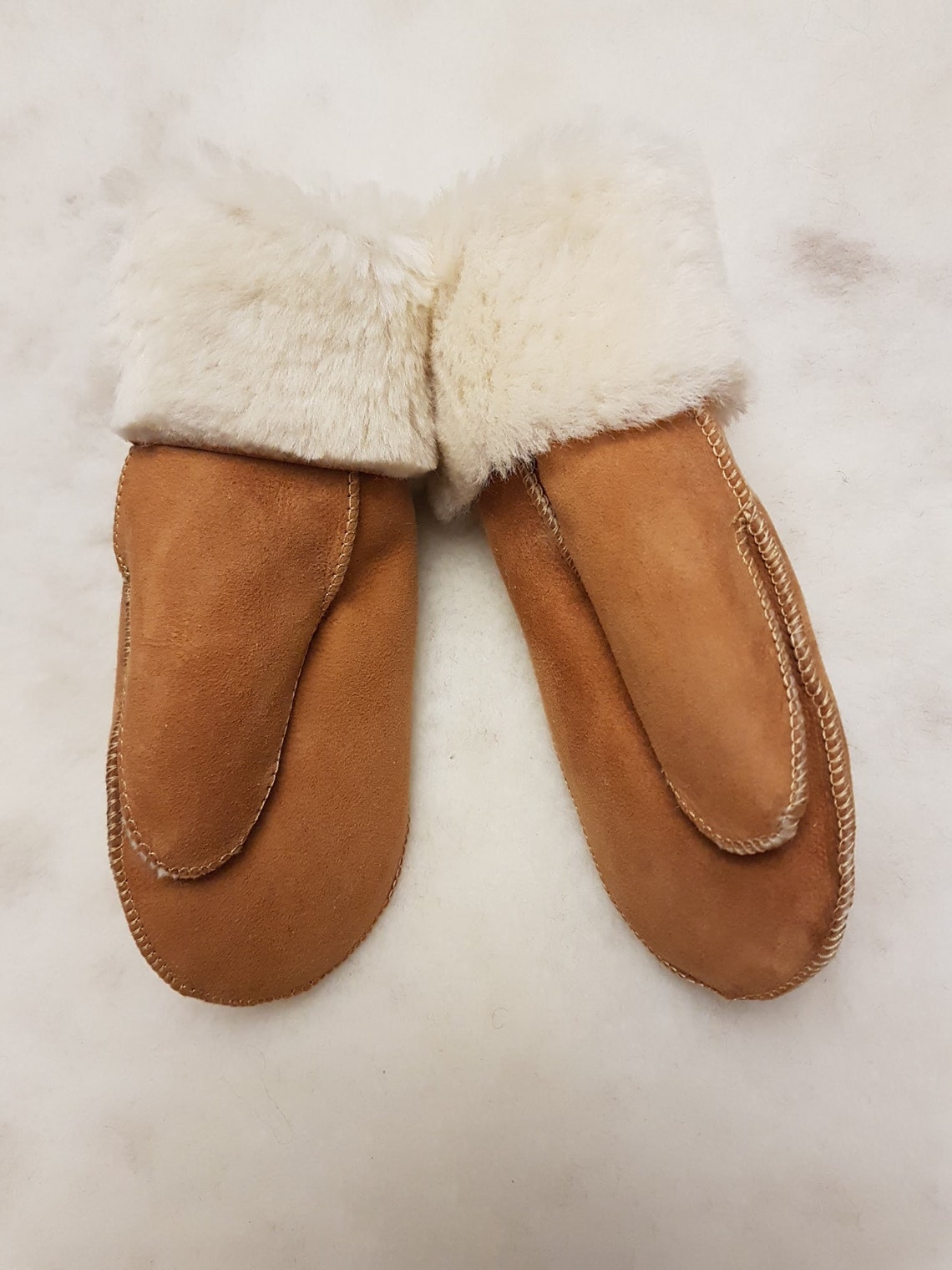 Genuine Women's Sheepskin Mittens Merino Wool Etsy