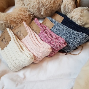 Merinosokken voor peuters, natuurlijke merinowol, zacht en warm, kerstcadeau-idee, kindersokken 3-4 jaar