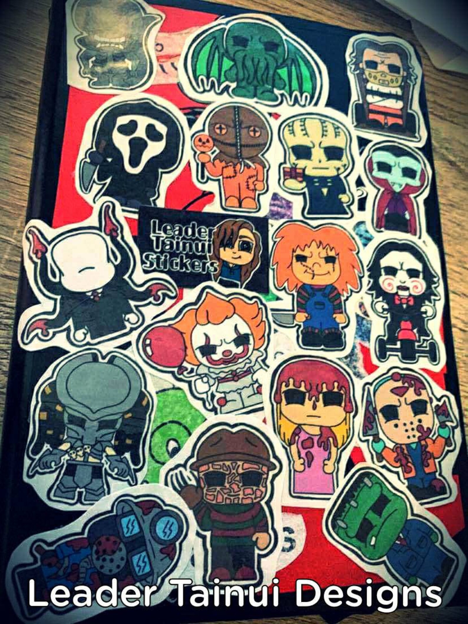 Scary Horror Sticker Pack 18pc Etsy