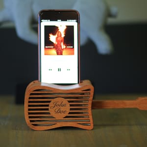 Phone Amplifier Android or iPhone Wood Amplifier Passive Amplifier for Cellphones, Wooden Phone Speaker, Personalized Wood Passive Speaker