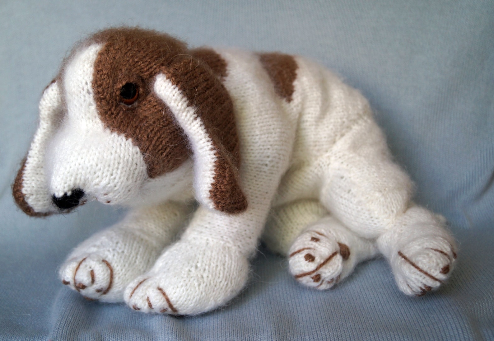 Knitted Beagle Puppy. Beagle Dog Toy. Realistic handmade Etsy