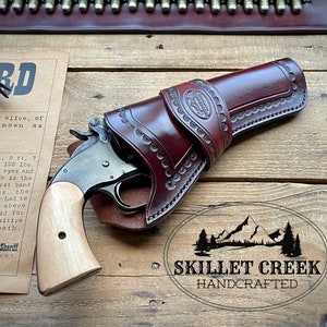 Western Cowboy Single Action Leather Holster El Dorado style -Schofield