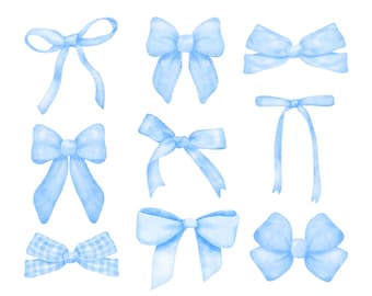Laços PNG, Decoração de casa coquete, Colagem de laço PNG, Estética de laço azul feminino, Coquete moderno, Fitas, Design estético - download instantâneo