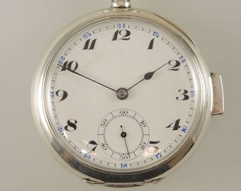 Reloj de bolsillo repetidor minuto de plata c1910