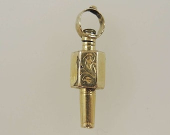 Victoriaanse gouden zakhorloge sleutel c1850