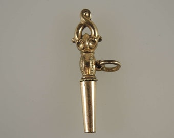 Georgian fancy gilt Breguet pocket watch key c1810