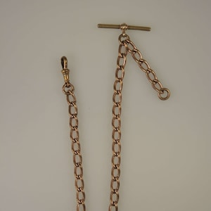 Good vintage gold plated watch chain c1900