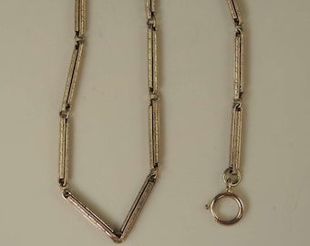 アンティーク ホワイト ゴールド フィルド ウォッチ チェーン c1910