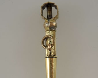 Gilt Breguet pocket watch key c1800